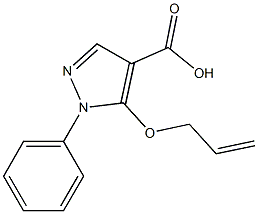 1-phenyl-5-(prop-2-en-1-yloxy)-1H-pyrazole-4-carboxylic acid Structure