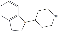 1-piperidin-4-ylindoline 化学構造式