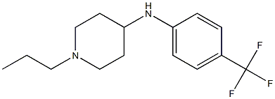 1-propyl-N-[4-(trifluoromethyl)phenyl]piperidin-4-amine Structure