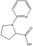 1-pyridin-2-ylpyrrolidine-2-carboxylic acid Struktur