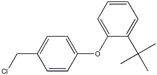1-tert-butyl-2-[4-(chloromethyl)phenoxy]benzene Structure