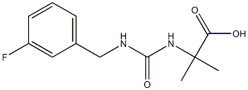2-({[(3-fluorobenzyl)amino]carbonyl}amino)-2-methylpropanoic acid Struktur