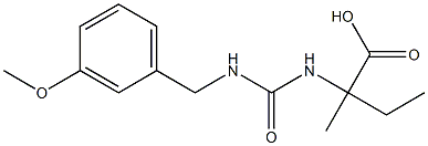  2-({[(3-methoxyphenyl)methyl]carbamoyl}amino)-2-methylbutanoic acid