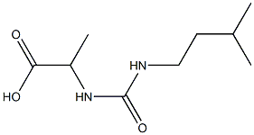 2-({[(3-methylbutyl)amino]carbonyl}amino)propanoic acid