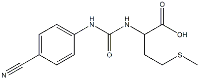 2-({[(4-cyanophenyl)amino]carbonyl}amino)-4-(methylthio)butanoic acid,,结构式