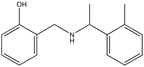 2-({[1-(2-methylphenyl)ethyl]amino}methyl)phenol Structure