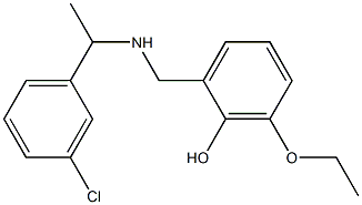 2-({[1-(3-chlorophenyl)ethyl]amino}methyl)-6-ethoxyphenol