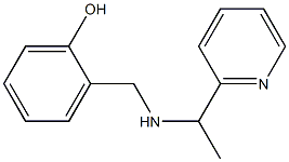 2-({[1-(pyridin-2-yl)ethyl]amino}methyl)phenol,,结构式