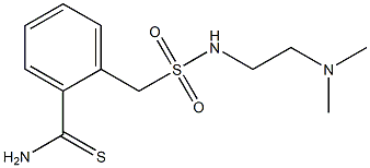 2-({[2-(dimethylamino)ethyl]sulfamoyl}methyl)benzene-1-carbothioamide 结构式