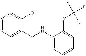 2-({[2-(trifluoromethoxy)phenyl]amino}methyl)phenol 结构式