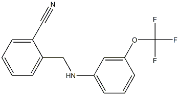 2-({[3-(trifluoromethoxy)phenyl]amino}methyl)benzonitrile