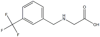2-({[3-(trifluoromethyl)phenyl]methyl}amino)acetic acid,,结构式