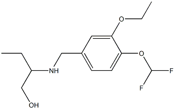 2-({[4-(difluoromethoxy)-3-ethoxyphenyl]methyl}amino)butan-1-ol