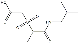 2-({1-[(2-methylpropyl)carbamoyl]ethane}sulfonyl)acetic acid 结构式