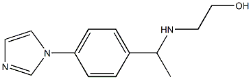 2-({1-[4-(1H-imidazol-1-yl)phenyl]ethyl}amino)ethan-1-ol Struktur