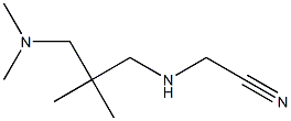 2-({2-[(dimethylamino)methyl]-2-methylpropyl}amino)acetonitrile,,结构式