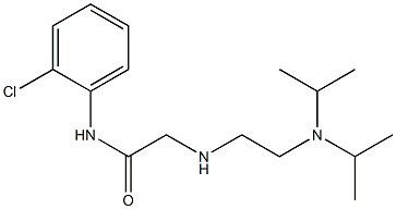 2-({2-[bis(propan-2-yl)amino]ethyl}amino)-N-(2-chlorophenyl)acetamide Structure