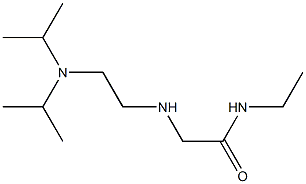 2-({2-[bis(propan-2-yl)amino]ethyl}amino)-N-ethylacetamide,,结构式