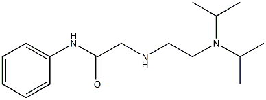 2-({2-[bis(propan-2-yl)amino]ethyl}amino)-N-phenylacetamide Struktur