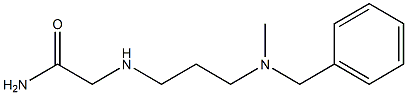 2-({3-[benzyl(methyl)amino]propyl}amino)acetamide 结构式