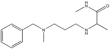 2-({3-[benzyl(methyl)amino]propyl}amino)-N-methylpropanamide 结构式