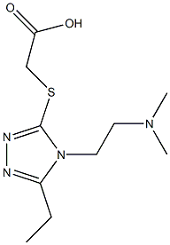 2-({4-[2-(dimethylamino)ethyl]-5-ethyl-4H-1,2,4-triazol-3-yl}sulfanyl)acetic acid