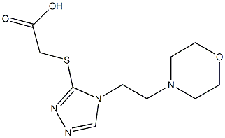 2-({4-[2-(morpholin-4-yl)ethyl]-4H-1,2,4-triazol-3-yl}sulfanyl)acetic acid|