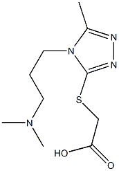 2-({4-[3-(dimethylamino)propyl]-5-methyl-4H-1,2,4-triazol-3-yl}sulfanyl)acetic acid