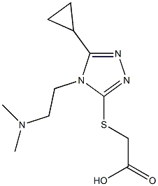 2-({5-cyclopropyl-4-[2-(dimethylamino)ethyl]-4H-1,2,4-triazol-3-yl}sulfanyl)acetic acid