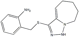 2-({5H,6H,7H,8H,9H-[1,2,4]triazolo[3,4-a]azepin-3-ylsulfanyl}methyl)aniline 结构式