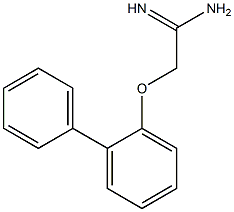 2-(1,1'-biphenyl-2-yloxy)ethanimidamide,,结构式