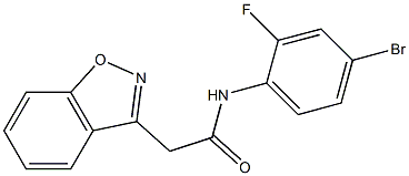 2-(1,2-benzisoxazol-3-yl)-N-(4-bromo-2-fluorophenyl)acetamide Structure