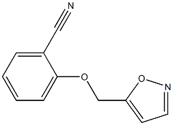 2-(1,2-oxazol-5-ylmethoxy)benzonitrile,,结构式