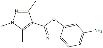 2-(1,3,5-trimethyl-1H-pyrazol-4-yl)-1,3-benzoxazol-6-amine Structure