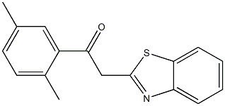 2-(1,3-benzothiazol-2-yl)-1-(2,5-dimethylphenyl)ethan-1-one,,结构式