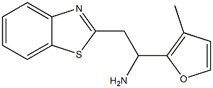 2-(1,3-benzothiazol-2-yl)-1-(3-methylfuran-2-yl)ethan-1-amine,,结构式