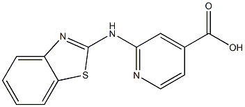 2-(1,3-benzothiazol-2-ylamino)pyridine-4-carboxylic acid Structure