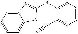 2-(1,3-benzothiazol-2-ylsulfanyl)benzonitrile,,结构式