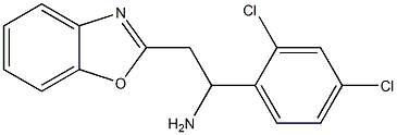 2-(1,3-benzoxazol-2-yl)-1-(2,4-dichlorophenyl)ethan-1-amine,,结构式