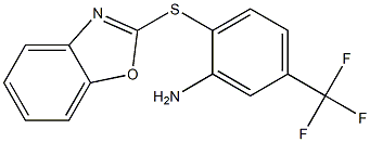 2-(1,3-benzoxazol-2-ylsulfanyl)-5-(trifluoromethyl)aniline,,结构式