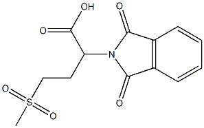 2-(1,3-dioxo-2,3-dihydro-1H-isoindol-2-yl)-4-methanesulfonylbutanoic acid Structure