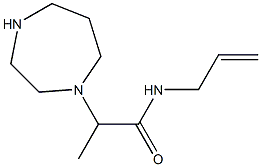 2-(1,4-diazepan-1-yl)-N-(prop-2-en-1-yl)propanamide,,结构式