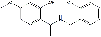 2-(1-{[(2-chlorophenyl)methyl]amino}ethyl)-5-methoxyphenol|
