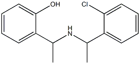 2-(1-{[1-(2-chlorophenyl)ethyl]amino}ethyl)phenol 结构式