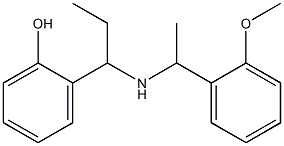 2-(1-{[1-(2-methoxyphenyl)ethyl]amino}propyl)phenol Structure