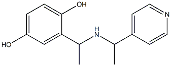 2-(1-{[1-(pyridin-4-yl)ethyl]amino}ethyl)benzene-1,4-diol 结构式