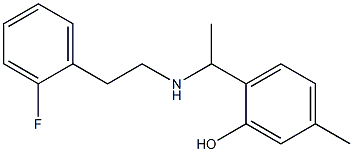 2-(1-{[2-(2-fluorophenyl)ethyl]amino}ethyl)-5-methylphenol