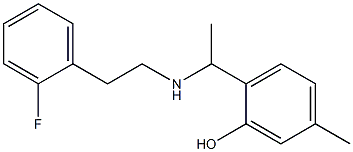 2-(1-{[2-(2-fluorophenyl)ethyl]amino}ethyl)-5-methylphenol|