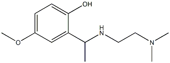 2-(1-{[2-(dimethylamino)ethyl]amino}ethyl)-4-methoxyphenol,,结构式