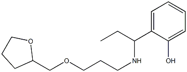 2-(1-{[3-(oxolan-2-ylmethoxy)propyl]amino}propyl)phenol Struktur